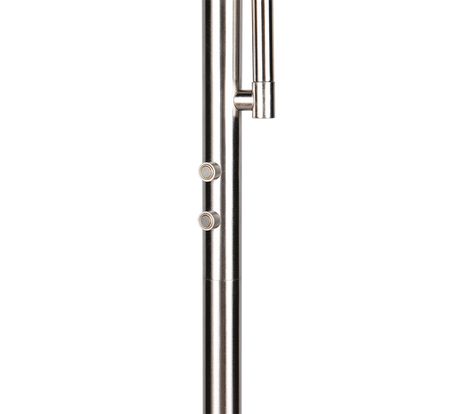 Lámpara de pie Trio Palermo LED níquel mate 183cm R45741107