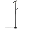 Lámpara de pie Trio Palermo LED negro mate 183cm R45741132