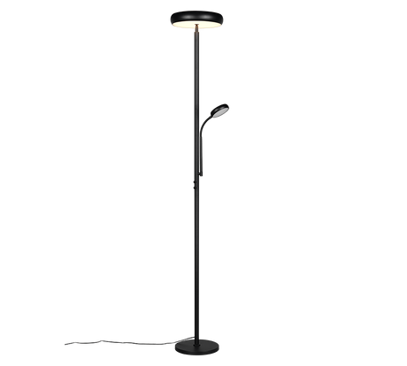 Lámpara de pie Trio Palermo LED negro mate 183cm R45741132