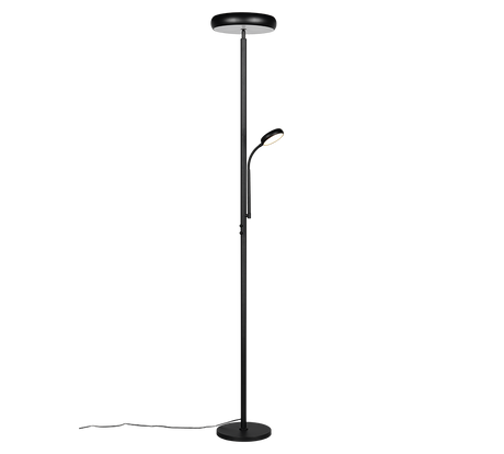 Lámpara de pie Trio Palermo LED negro mate 183cm R45741132