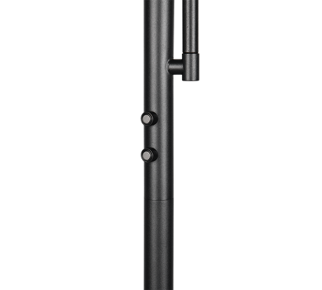 Lámpara de pie Trio Palermo LED negro mate 183cm R45741132