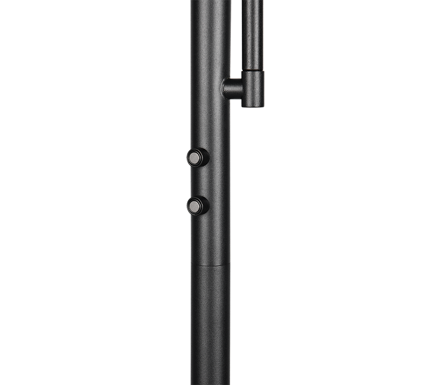 Lámpara de pie Trio Palermo LED negro mate 183cm R45741132