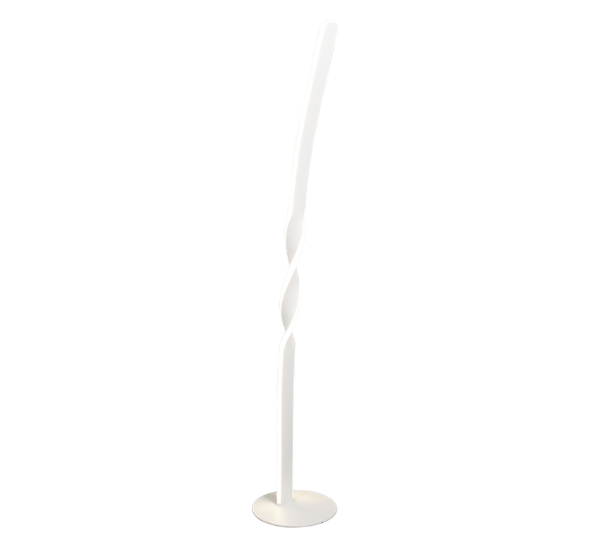 Lámpara de pie Trio Ginko LED blanco mate 4000K 110cm R45791131