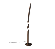 Lámpara de pie Trio Ginko LED negro mate 3000K 110cm R45791132