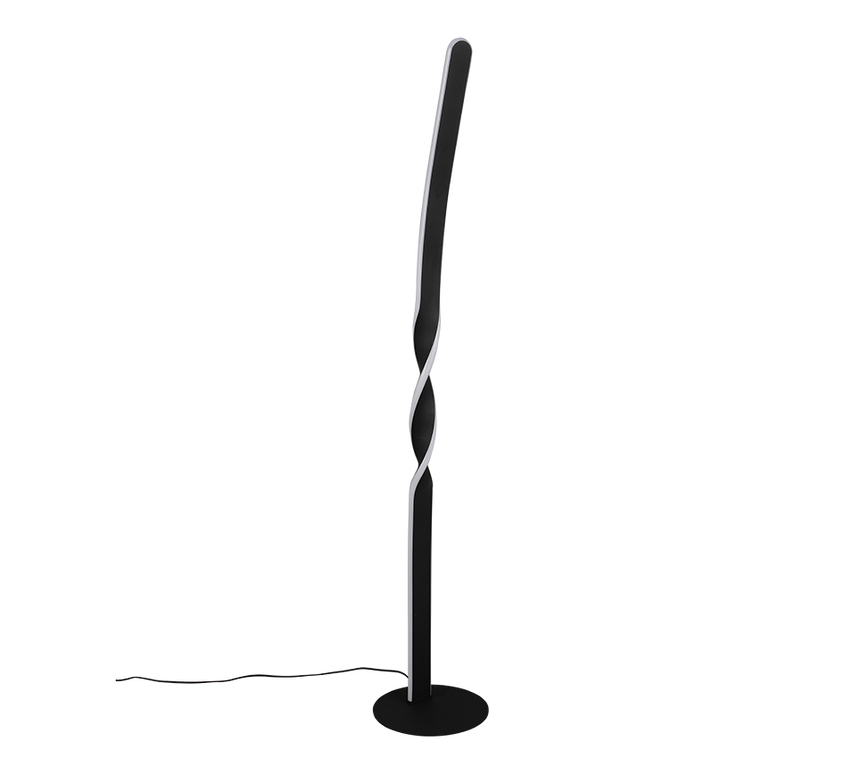 Lámpara de pie Trio Ginko LED negro mate 3000K 110cm R45791132 - vista 3
