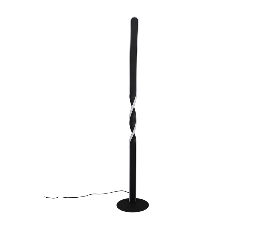 Lámpara de pie Trio Ginko LED negro mate 3000K 110cm R45791132 - vista 4