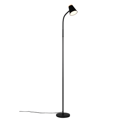 Lámpara de pie Trio Pongo LED negro 3000K 145cm R45831102