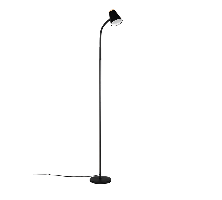 Lámpara de pie Trio Pongo LED negro 3000K 145cm R45831102 - vista 3