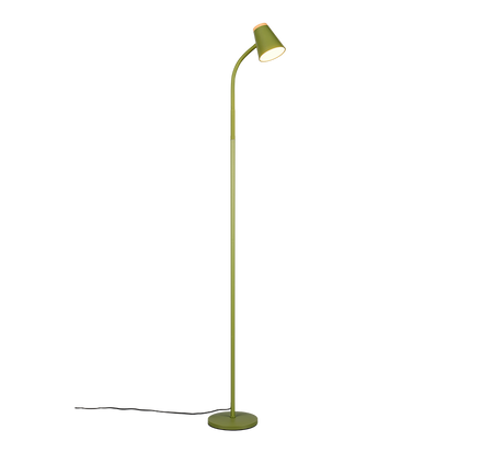 Lámpara de pie Trio Pongo LED verde 3000K 145cm R45831115