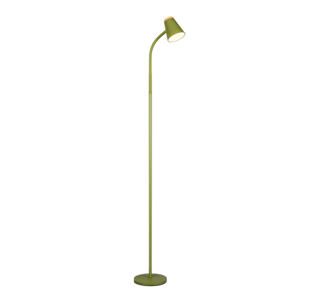 Lámpara de pie Trio Pongo LED verde 3000K 145cm R45831115 - vista 4