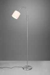 Lámpara de pie Trio Tommy LED níquel mate 2700K 130cm R46331001