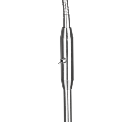 Lámpara de pie Trio Tommy LED níquel mate 2700K 130cm R46331001