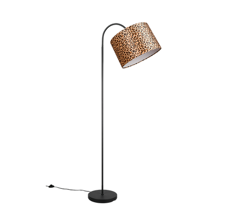 Lámpara de pie Trio Pardina LED negro mate 2700K 207cm R46741032