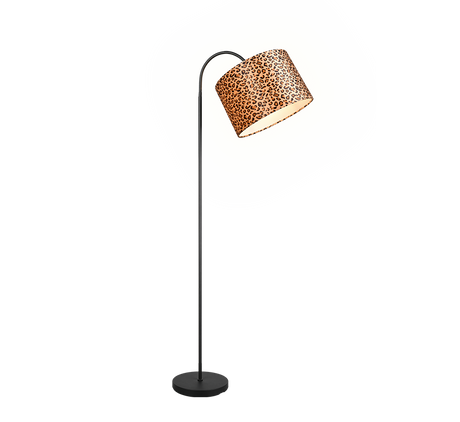 Lámpara de pie Trio Pardina LED negro mate 2700K 207cm R46741032