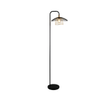 Lámpara de pie Trio Lauris LED negro mate 2700K 155cm R46791032