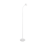 Lámpara de pie Trio Taryn LED blanco mate 2700K 133,5cm R46851031