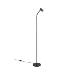 Lámpara de pie Trio Taryn LED negro mate 2700K 133,5cm R46851032