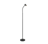 Lámpara de pie Trio Taryn LED negro mate 2700K 133,5cm R46851032