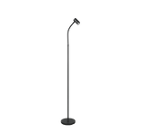 Lámpara de pie Trio Taryn LED negro mate 2700K 133,5cm R46851032