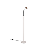 Lámpara de pie Trio Taryn LED marrón café 2700K 133,5cm R46851065