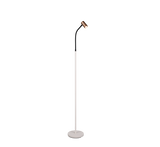 Lámpara de pie Trio Taryn LED marrón café 2700K 133,5cm R46851065