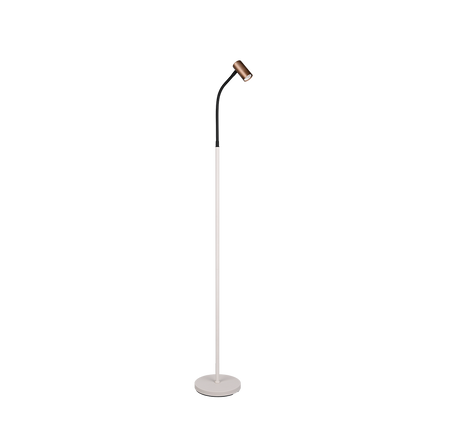 Lámpara de pie Trio Taryn LED marrón café 2700K 133,5cm R46851065