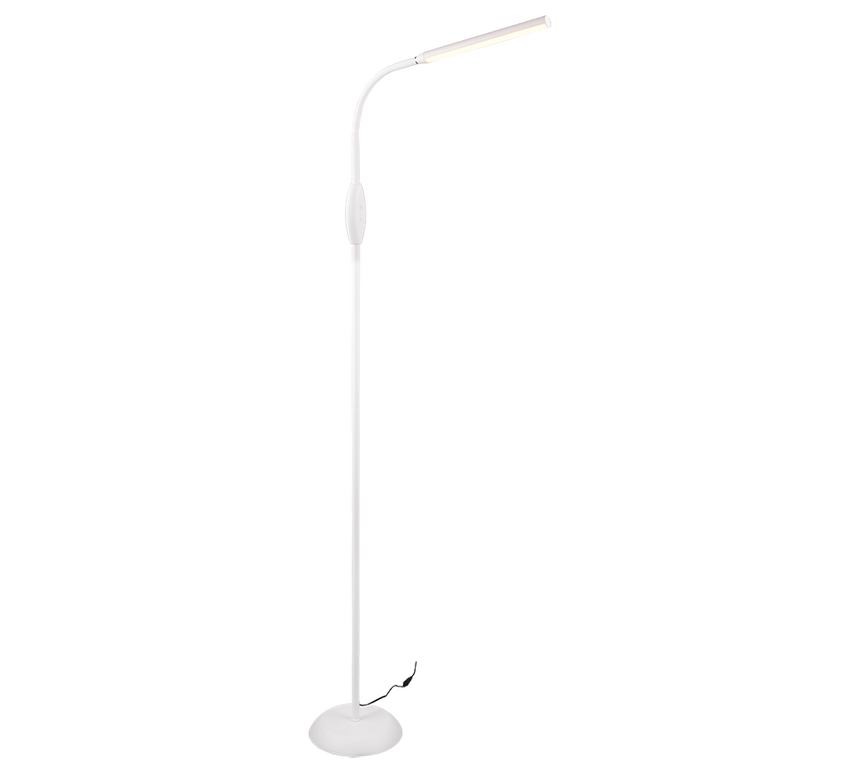 Lámpara de pie Trio Toro LED blanco táctil 145cm R47641101