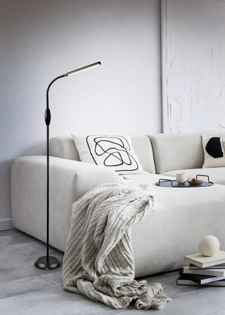 Lámpara de pie Trio Toro LED negro táctil 145cm R47641102 - vista 6