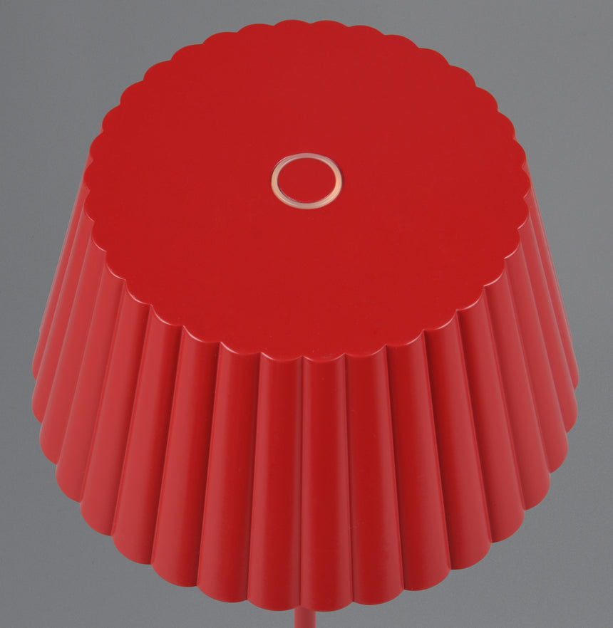 Trio Suarez Lámpara de pie LED portátil y recargable rojo R47706110