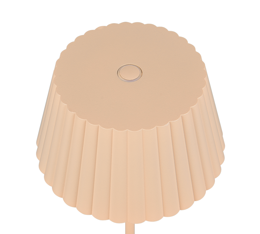 Lámpara de pie de exterior Trio Suarez LED sand táctil 3000K IP44 123cm R4770616