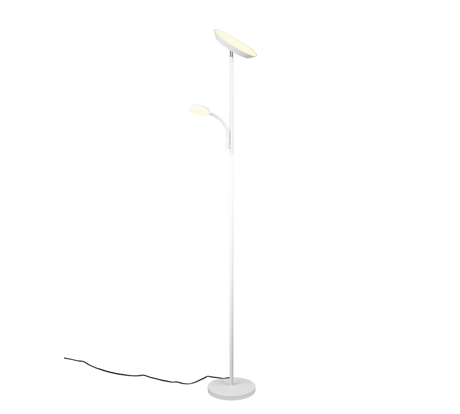 Lámpara de pie Specter Trio blanco LED regulable 47842131