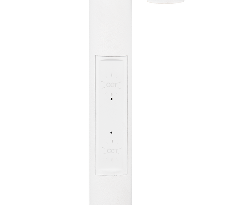 Lámpara de pie Specter Trio blanco LED regulable 47842131