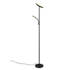 Lámpara de pie Specter Trio negro regulable con lector 47842132