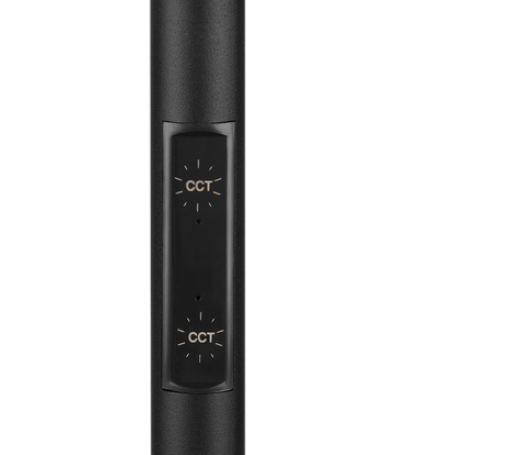 Lámpara de pie Specter Trio negro regulable con lector 47842132