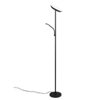 Lámpara de pie Specter Trio negro regulable con lector 47842132