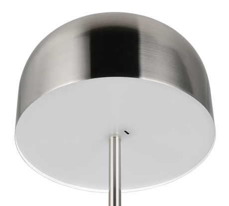 Lámpara de pie Trio Jeff LED níquel mate táctil 3000K 147cm R49151107