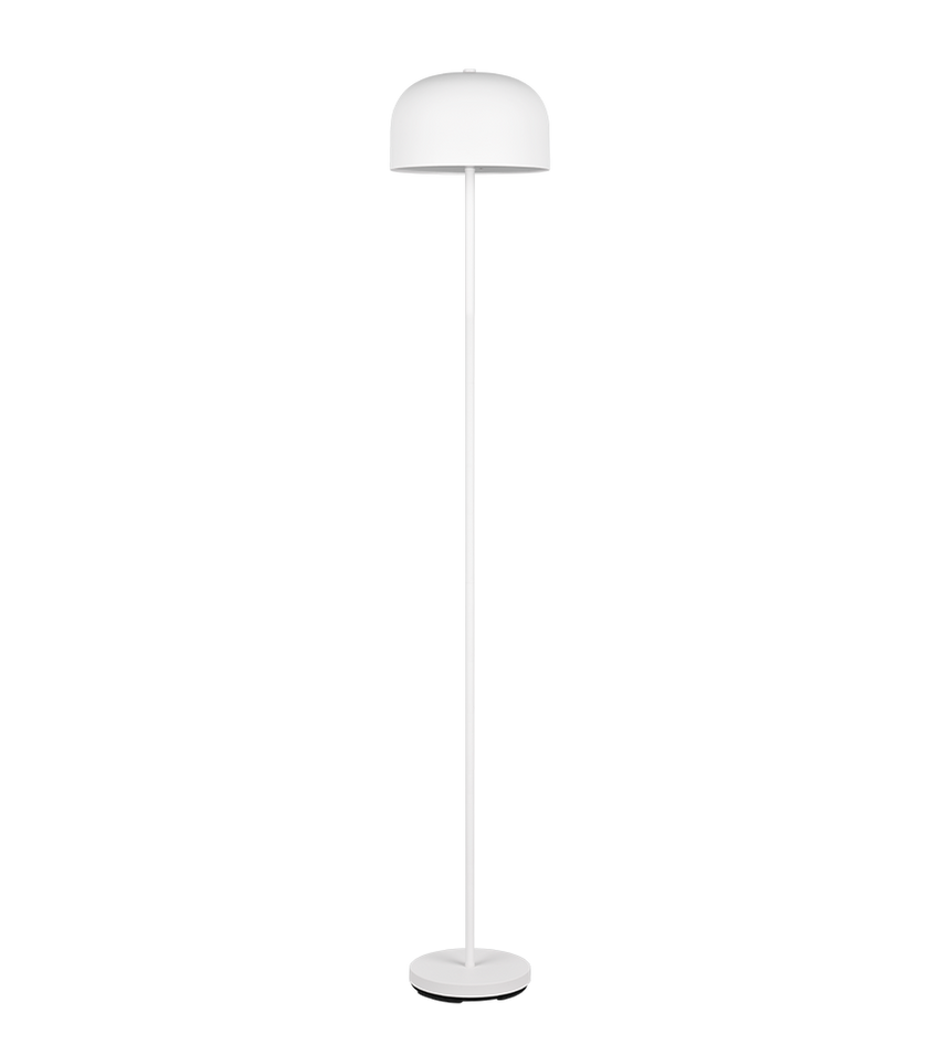 Lámpara de pie Trio Jeff LED blanco mate táctil 3000K 147cm R49151131
