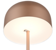 Lámpara de pie Trio Jeff LED marrón café táctil 3000K 147cm R49151165
