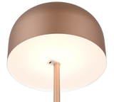 Lámpara de pie Trio Jeff LED marrón café táctil 3000K 147cm R49151165