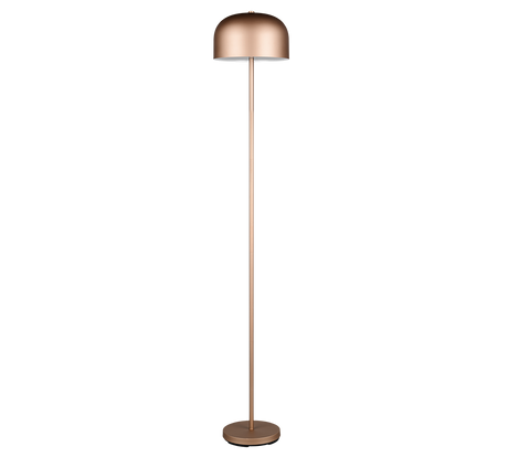 Lámpara de pie Trio Jeff LED marrón café táctil 3000K 147cm R49151165