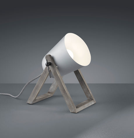 Lámpara de sobremesa Trio Marc LED gris 3000K R50721011