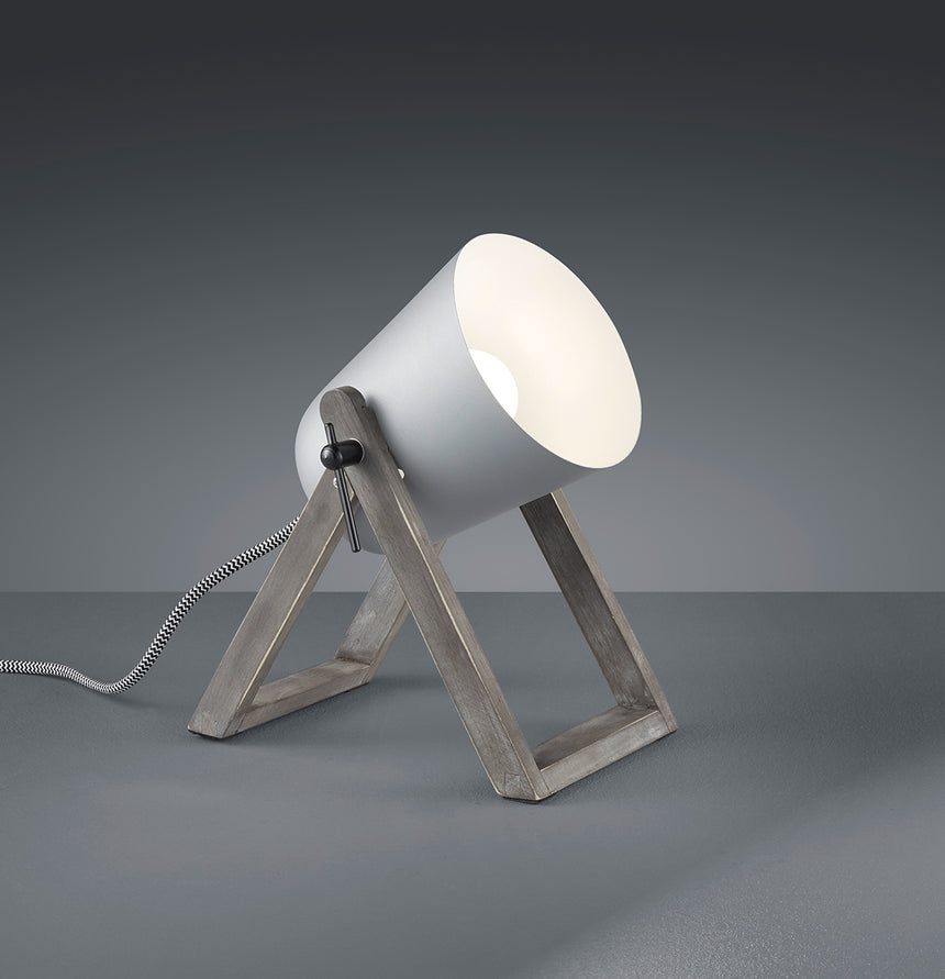 Lámpara de sobremesa Trio Marc LED gris 3000K R50721011
