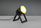Lámpara de sobremesa Trio Marc LED negro y dorado 3000K R50721080