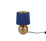 Lámpara de sobremesa Trio Sophia cerámica dorado y azul R50821012