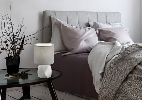 Lámpara de sobremesa Trio Pike concrete look 2800K R50831087