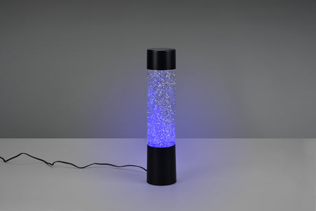 Lámpara de sobremesa Trio Glitter LED negro mate 34cm R50871032