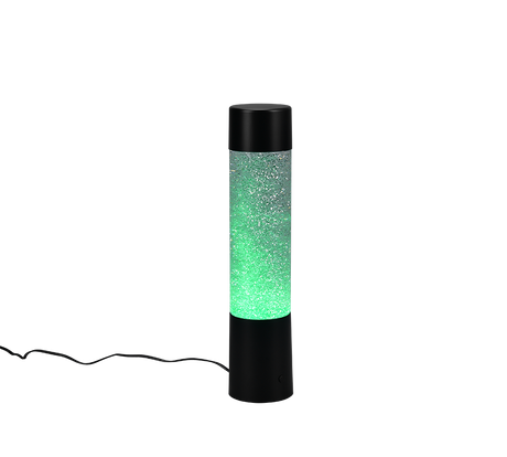 Lámpara de sobremesa Trio Glitter LED negro mate 34cm R50871032