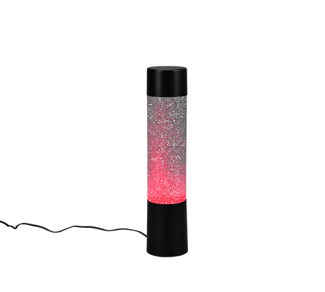 Lámpara de sobremesa Trio Glitter LED negro mate 34cm R50871032
