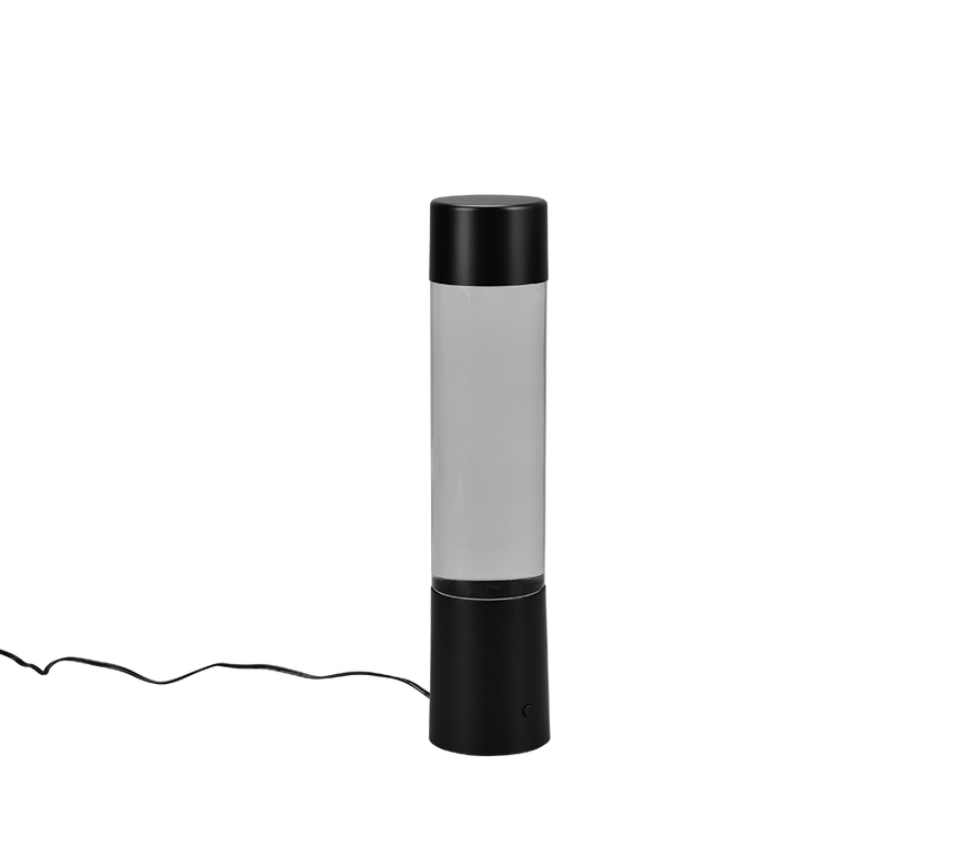 Lámpara de sobremesa Trio Glitter LED negro mate 34cm R50871032
