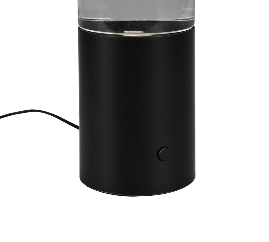 Lámpara de sobremesa Trio Glitter LED negro mate 34cm R50871032